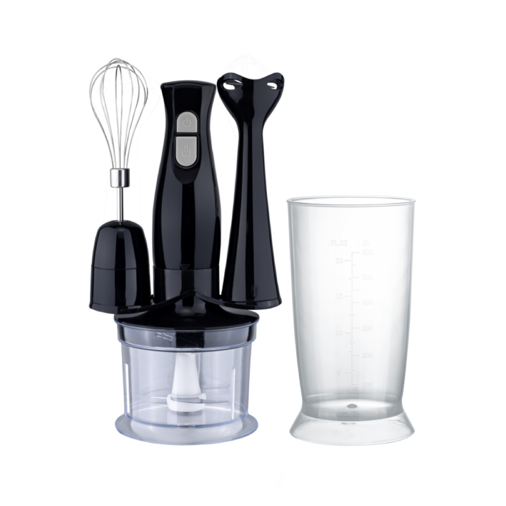 5-in-1 Immersion Handheld Blender With Whisk, Portable Stick Mixed, 600ml Beaker, 500ml Chopper